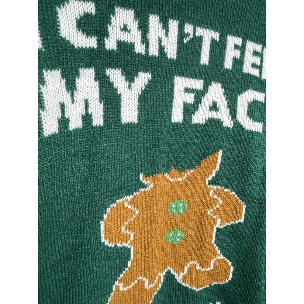 American &‎ Stitch Gingerbread Funny Christmas Sweater Sz XL Holiday Xmas Party